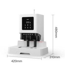 得力 deli 装订机 Z1 60MM 得力(deli)财务专用凭证装订机激光智能全自动办公会计档案热熔铆管装订机