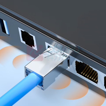山泽 SAMZHE 超五类网络屏蔽水晶头 100个/盒 CAT5e 