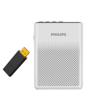 飞利浦 PHILIPS 小蜜蜂扩音器便携插卡音箱会议扬声器麦克风喇叭喊话教师导游专用教学讲课户外小巧迷你 SBM200 (黑) 教师导游专用教学讲课户外