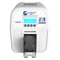 固得卡 证卡机彩色高清工作证健康证会员卡IC卡打印机 XR260D 双面高清版