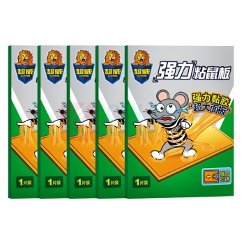 超威 SUPERB 粘鼠板老鼠贴捕鼠器灭鼠器超强力粘板 5片装