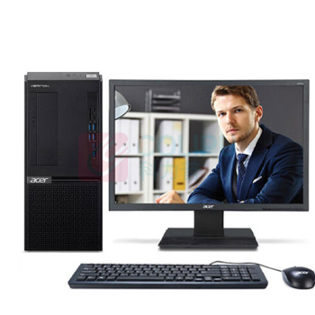 宏基 卓越商用办公台式机电脑 1VD650 vero-ci5-12400/16G/B7560/512G/180W/USB鼠标/软保/Win11home/23.8英寸显示器
