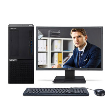 宏基 卓越商用办公台式机电脑 1VD650 vero-ci5-12400/16G/B7560/512G/180W/USB鼠标/软保/Win11home/23.8英寸显示器