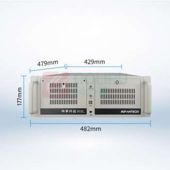 研华 ADVANTECH 台式电脑 IPC-610L 工控机 i7-12700(主频2.1Hz 十二核心)32G DDR4 4TB固态 集成显卡 双系统 Ubuntu 20.04.6+win11 键鼠