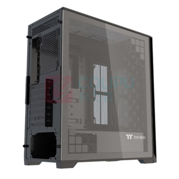 Thermaltake 机箱水冷电脑主机 钢影 风 支持EATX/钢化玻璃侧透/支持360水冷/高兼容/4090显卡 (黑色)