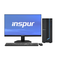 浪潮 inspur 全国产信创台式机 CE521F 飞腾D2000(8核 2.3G)/8G/120GB SSD+1T/1G显卡/光驱/23.8/键鼠/麒麟正版/中孚三合一红盘