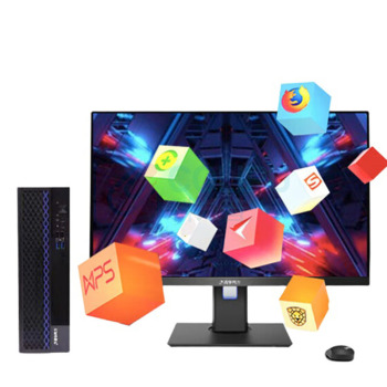 清华同方 THTF 国产化台式机电脑飞腾 腾锐D2000 八核2.3GHz/8G/256G+1T/2G独显/23.8英寸 JF830-V050