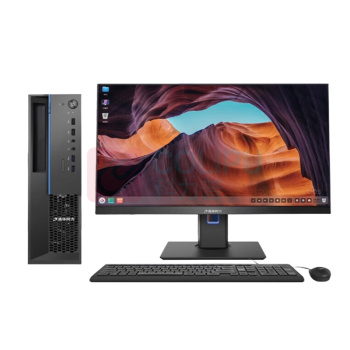 清华同方 THTF 国产化台式机电脑 兆芯KX-U6780A 32G内存 1T固态+1T 4G独显 超翔TZ830V3【支持Win7】麒麟V10政企版系统+WPS+OFD+23.8英寸