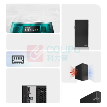 宏碁(acer) 台式办公电脑 DK-ZHAN64030590047X i5-12450H 8G 256G 24.5英寸