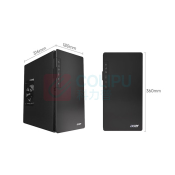 宏碁(acer) 台式办公电脑 DK-ZHAN64030590047X i5-12450H 8G 256G 24.5英寸