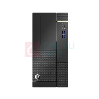 清华同方 THTF 台式机 超越E500 -11105 (黑色) 主机、键盘、鼠标 商用 i3-10100/8G/1T/win10/单主机