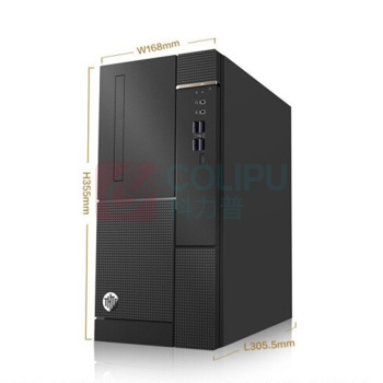 清华同方 THTF 台式机 超越E500 -11105 (黑色) 主机、键盘、鼠标 商用 i3-10100/8G/1T/win10/单主机