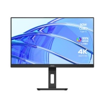 冠捷 AOC 显示器 U27P3C 27英寸 4K超清 10bit Type-C90W反向充电 升降旋转支架 专业设计办公低蓝光爱眼显示屏 三年质保