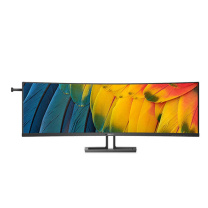 飞利浦 PHILIPS 显示器 45B1U6900C 45英寸带鱼屏 准5K 32:9 曲屏显示器 TypeC100W 100%sRGB 分屏 智能双芯设计显示屏