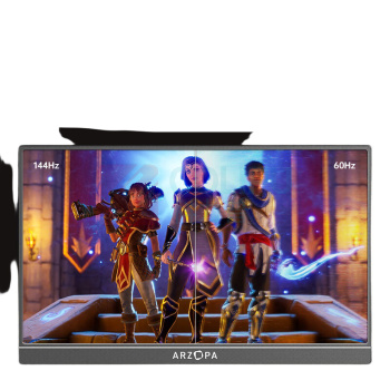 ARZOPA 显示器 G1 Game MAX 分辨率 1920×1080 屏幕刷新率 144Hz 屏幕尺寸 16.1英寸 接口类型 HDMI;Type-C 曲率 平面 面板技术 IPS