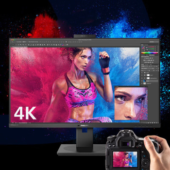 飞利浦 PHILIPS 显示器 329P1H/93 31.5英寸 4K TYPE-C升降底座 液晶显示器