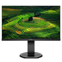 飞利浦 PHILIPS 显示器 241B8QJEB 23.8英寸 DP+HDMI+DVI+VGA IPS屏幕广色域 旋转升降 低蓝光不闪屏 3年质保