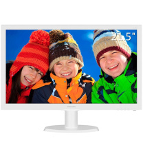 飞利浦 PHILIPS 显示器 223V5LSW 21.5英寸 LED宽屏 电脑液晶显示屏 3年质保 白色
