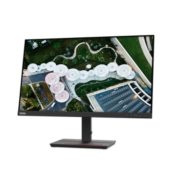 联想 LENOVO 显示器 S24E-20 23.8英寸 屏幕三面窄边 VGA+HDMI 接口 HDMI线 一年保修