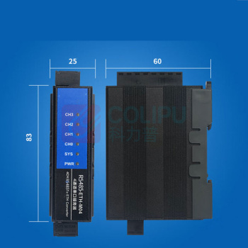 极一 串口服务器 R5485-ETH-M04 4路R5485转以太网