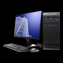 清华同方 THTF 工作站 超翔H880-T137 海光3350/16G DDR4/512G SSD/2G高性能独显/无光驱/P25机箱/有线键鼠/国产操作系统/23.8WLED/三年整机质保