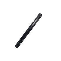 正航 机柜盲板1U 黑色磨砂横式盲板方孔条 1x1x1cm