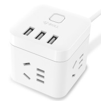 公牛 BULL 魔方USB插座 GN-U303U 总控3位五孔+3USB 1.5米 (白色) 10007462