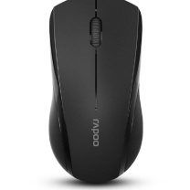 雷柏 RAPOO 有线鼠标 N1200 黑色