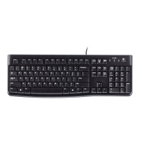 罗技 Logitech 有线键盘 K120 有线+USB (黑色)