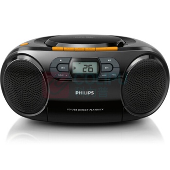 飞利浦 PHILIPS 音响CD播放机收录机学习机磁带机胎教机USB/SD插卡便携播放器 (功能:CD,U盘,收音机,磁带,SD卡) AZ329