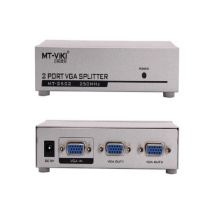 迈拓维矩 VGA分配器 MT-2502-K 一分二 250MHZ 30米  电脑显示器投影电视高清视频分屏器