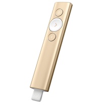 罗技 Logitech 无线演示器 spotlight 金色