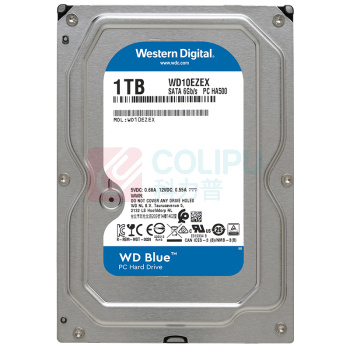 西部数据 WD 台式机械硬盘 WD10EZEX 蓝盘 1TB 