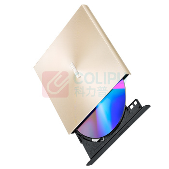 华硕 ASUS 外置DVD刻录机 SDRW-08U9M-U USB/Type-C接口 (金色) (兼容苹果系统)