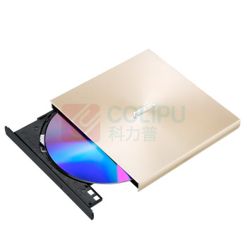 华硕 ASUS 外置DVD刻录机 SDRW-08U9M-U USB/Type-C接口 (金色) (兼容苹果系统)