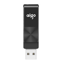 爱国者 aigo U盘 U266 32G (黑) USB2.0 旋转防护 CD纹防滑设计