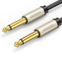 绿联 6.5mm音频线 AV128 6.35大二芯公对公连接线对录线 5米 6.5mm