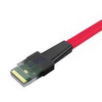 胜为 服务器硬盘数据线 WSAS4087A 36P 扁头 Mini SAS SFF8087转4 SATA3 0.5米