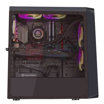 Thermaltake 机箱水冷电脑主机 S5 支持ATX/支持240水冷排/侧透/U3/支持长显卡/游戏机箱 (黑色)