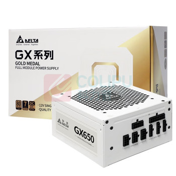 台达 电脑电源 GX650 额定650w 支持背线/智能温控/12V单路设计/额定功率/七年保固