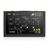 爱国者 aigo 黑暗骑士台式机电脑主机电源 650DK 额定500W (主动式PFC/宽幅节能温控/长线材/支持背线)