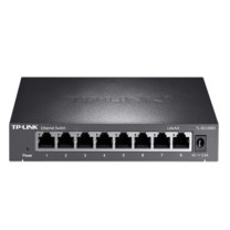 普联 TP-LINK 交换机 8口千兆  企业级交换器 监控网络网线分线器 分流器 金属机身 TLSG1008D