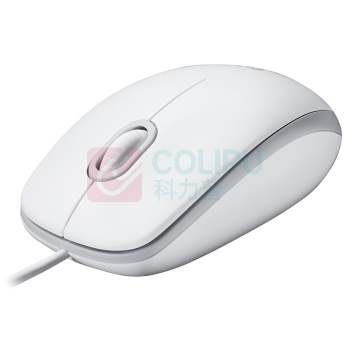 罗技 Logitech 有线鼠标 大手鼠标 M100r USB接口 (白色)