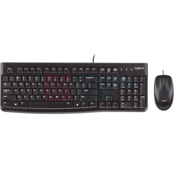 罗技 Logitech 有线键盘鼠标套装 MK120 