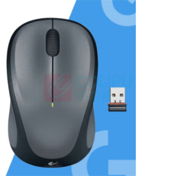 罗技 Logitech 无线光电鼠标2代 升级为优联技术 M235 (灰色)