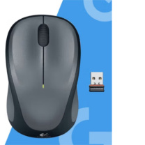 罗技 Logitech 无线光电鼠标2代 升级为优联技术 M235 (灰色)