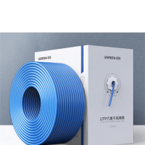 绿联 UGREEN 六类千兆网线 【0.57±0.008mm纯铜线芯】CAT6类 非屏蔽双绞线工程布线305米 