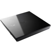华硕 ASUS 外置移动DVD光驱 无刻录功能 SDR-08B1-U 8倍速 USB2.0 (黑色) (兼容Win7、Win10和苹果 操作系统)