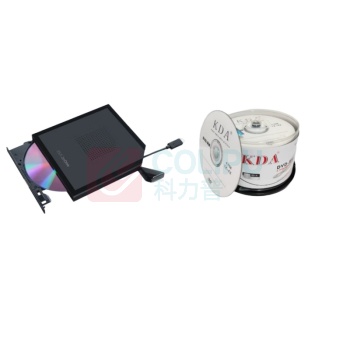华硕 ASUS USB移动光驱 SDRW-08V1M-U &KDA DVD-RW 4速4.7G档案系列50片