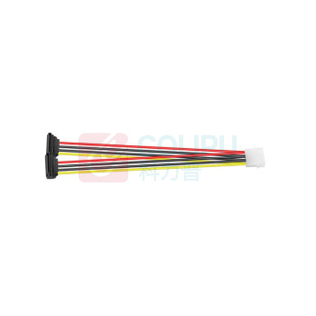 北工 4PIN转SATA15PIN电源线 1分2 20cm长
